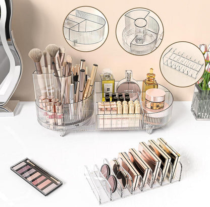 360° drehbarer Make Up Organizer Set Lippenstift Kosmetik Aufbewahrung