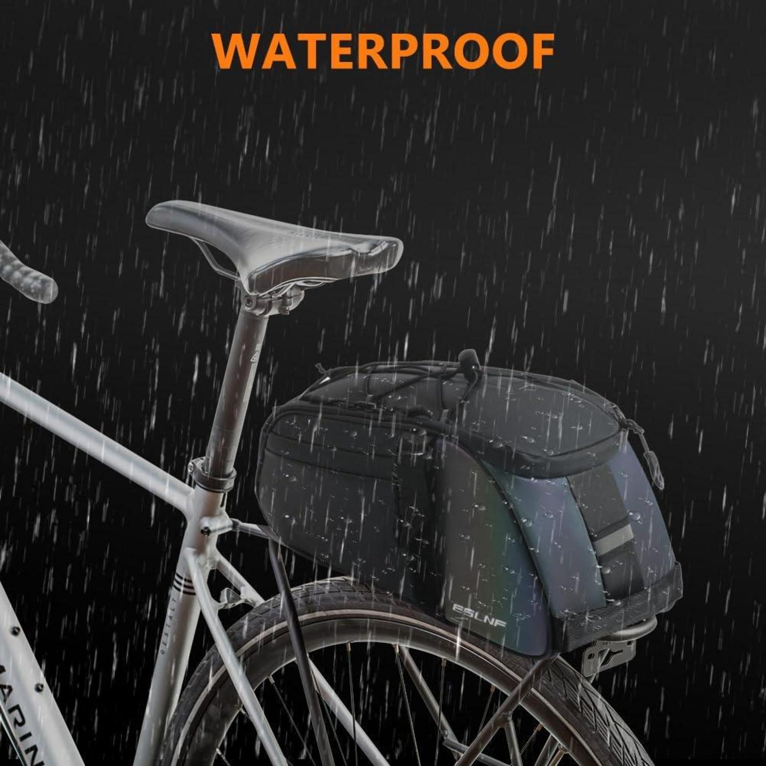 Fahrrad Gepäckträgertasche 8L wasserdicht reflektierend multifunktional