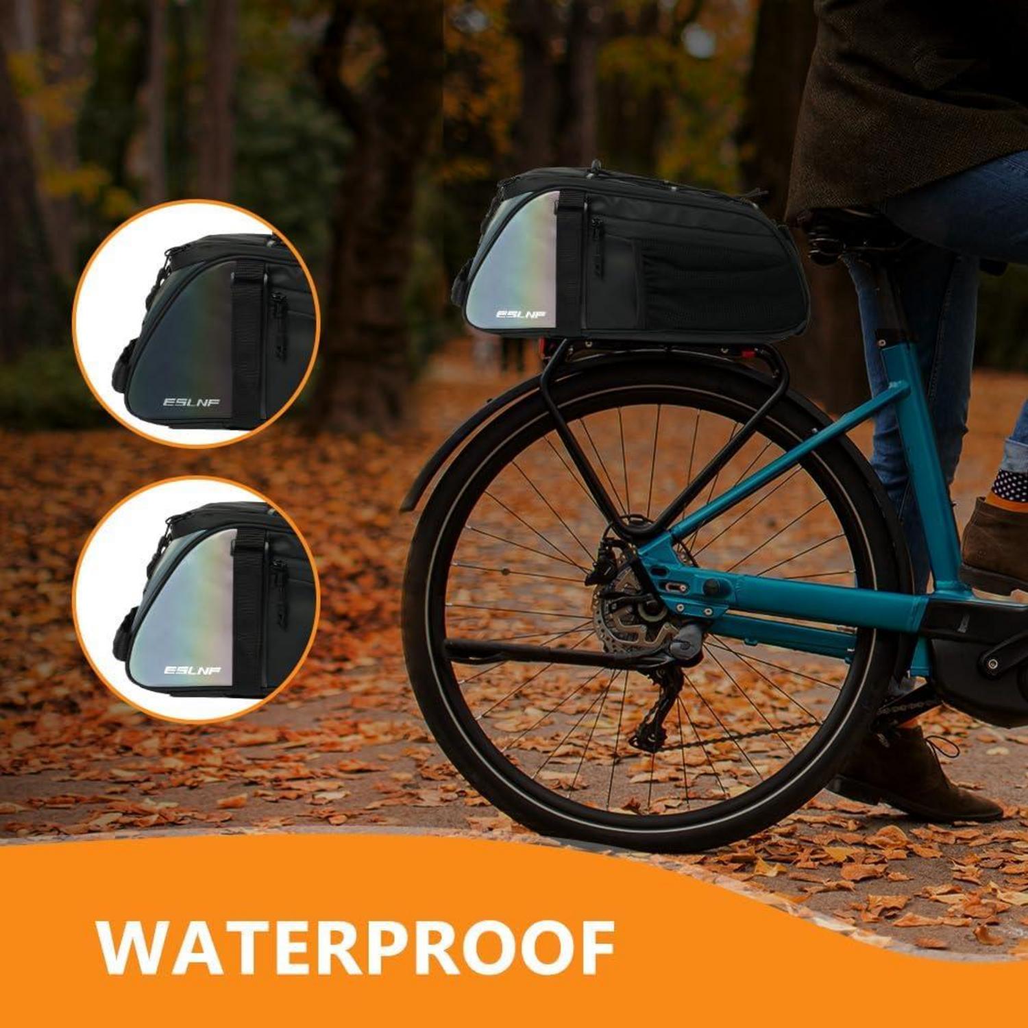 Fahrrad Gepäckträgertasche 8L wasserdicht reflektierend