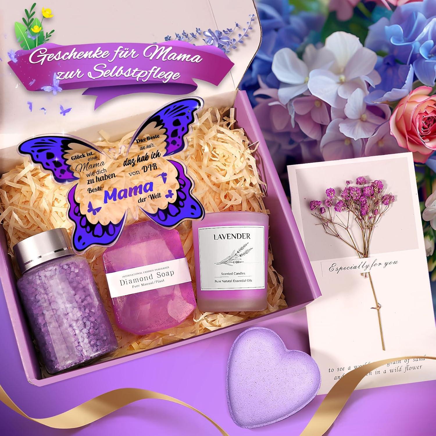 Weihnachtsgeschenk Mama Schmetterling Acryl Dekoschild Spa Set