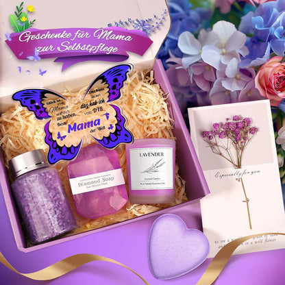 Weihnachtsgeschenk Mama Schmetterling Acryl Dekoschild Spa Set