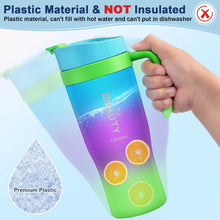 KETIEE Trinkflasche 1.2 Liter mit Strohhalm und