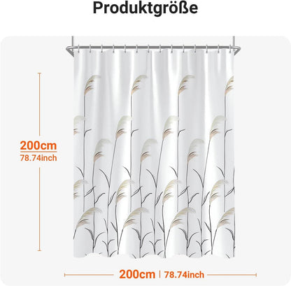 Duschvorhang Weizenohr 200x200cm Antischimmel, wasserabweisend