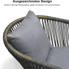 Aluminium Gartenmöbel Terrassenmöbel Set mit 10 Stühle und