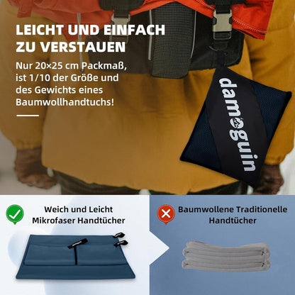 3er-Set Mikrofaser Handtuch Strand Bad Reise fit Yoga Sauna Schwimmen Garden