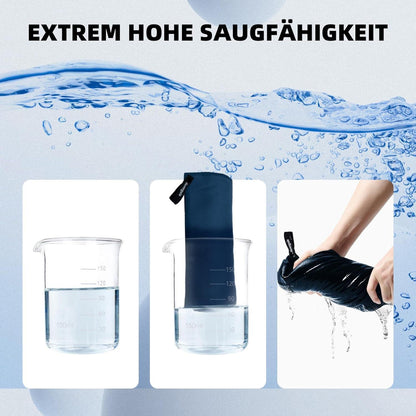 3er-Set Mikrofaser Handtuch Groß Klein Schnelltrocknende Fitness