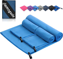 3er-Set Mikrofaser Fitness Handtuch Schnelltrocknend Strand Bad Reise