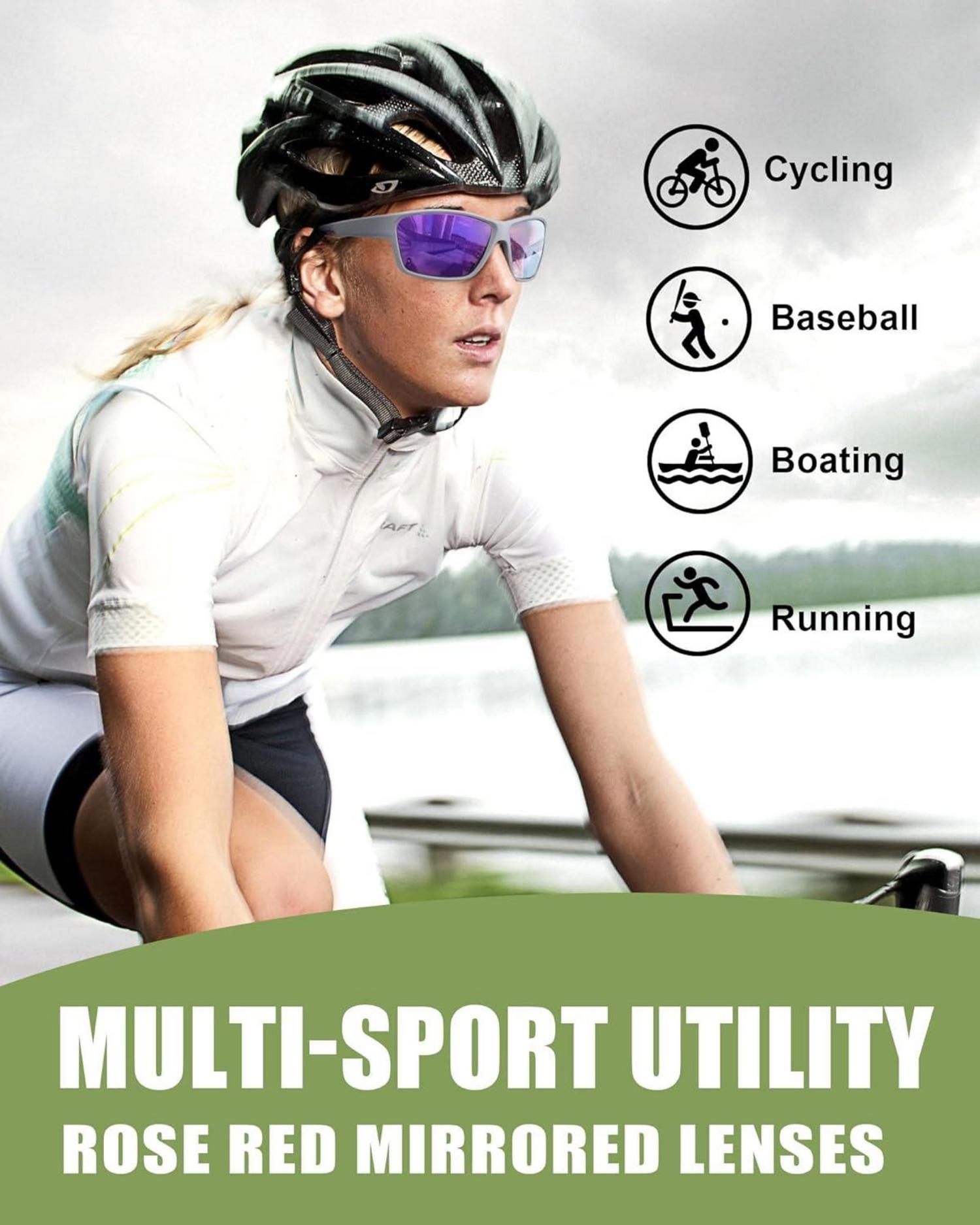 Myiaur Sport Sonnenbrille Damen polarisiert UV400 Schutz
