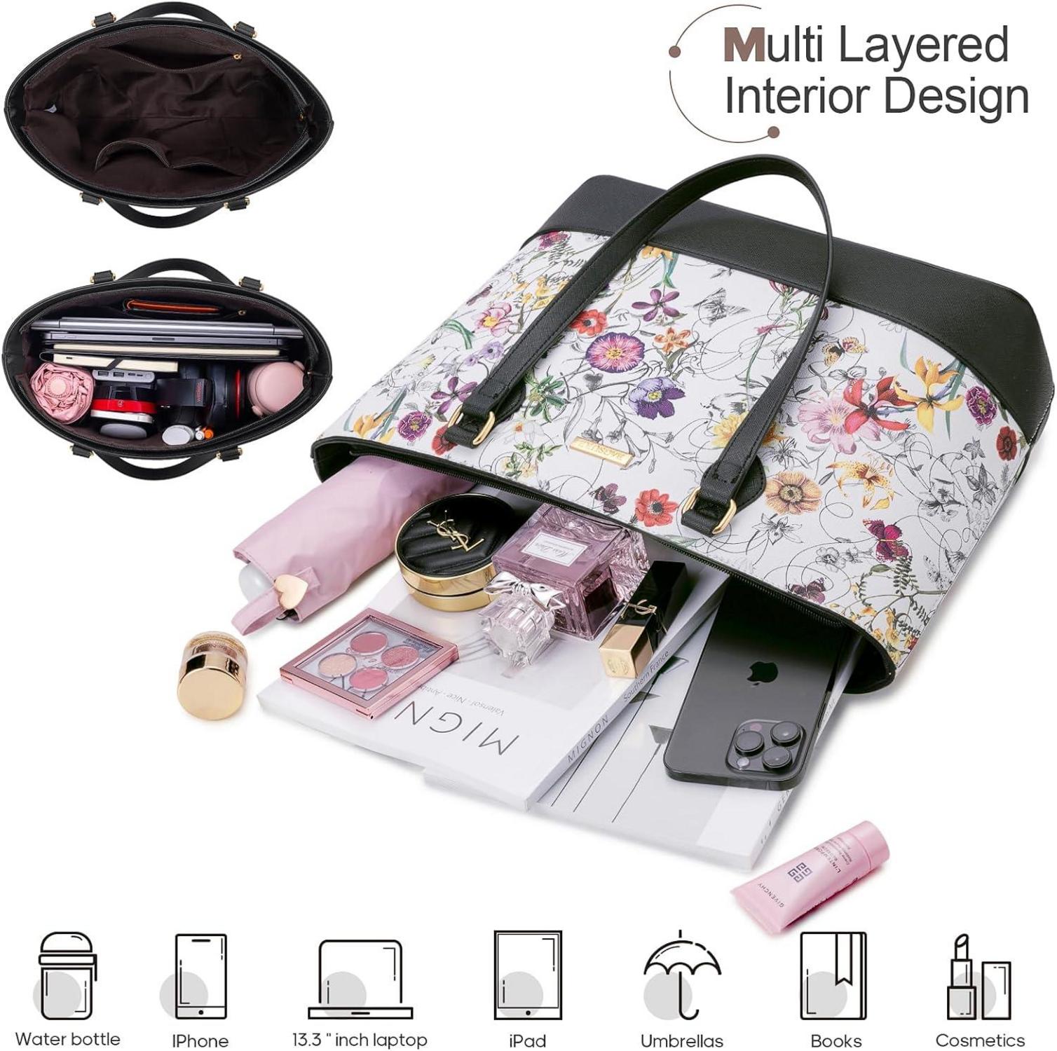 Handtasche Damen 4-teiliges Set Schultertasche Tragetasche Damen