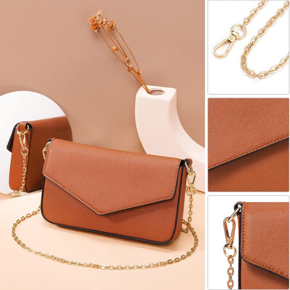 Bagsure Handtasche Damen 4-teiliges Set braun hochwertiges Kunstleder