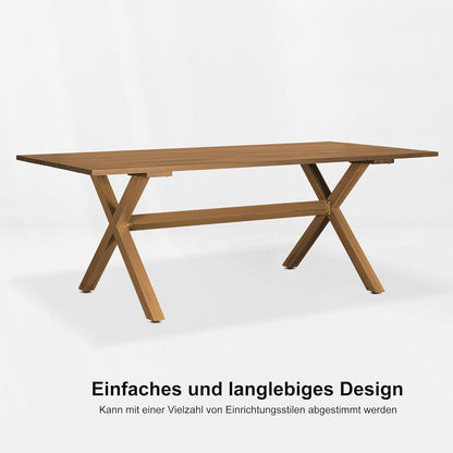 Gartenmöbel Set Terrassenmöbel Außen Balkonmöbel Teak Wetterfest UV Esszimmerstühle Kissen