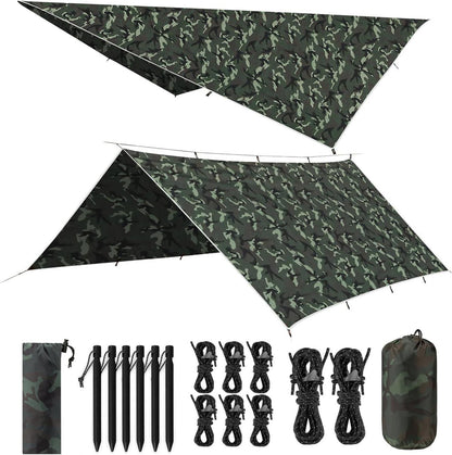 Camping Tarp 3x4M Wasserdicht Ultraleicht Hängematte Picknick