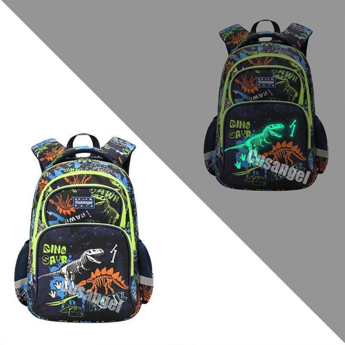Kinder Rucksack Dino mit Lunchbox & Stiftekasten