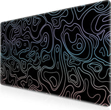 Abetcabe Gaming Mauspad XXL Topographisch 900x400mm vernähte Kanten
