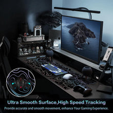 XXL Gaming Mauspad 900x400mm Topographisch Anti-Rutsch