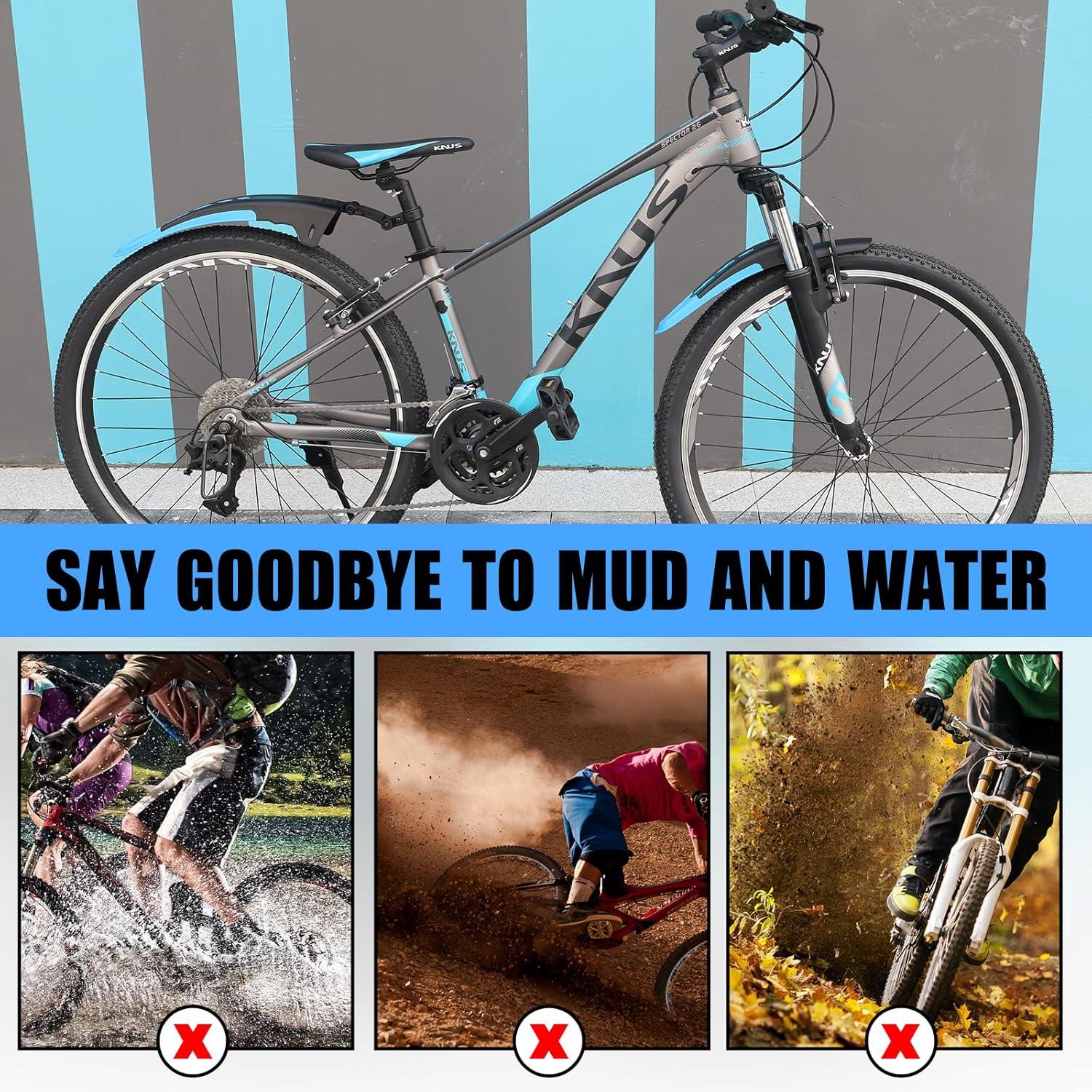 Fahrrad Schutzblech Set 24-29 Zoll Schwarz MTB Road Mountain Bike