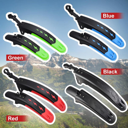 Fahrrad Schutzblech Set 24-29 Zoll Volle-Cover MTB Road Mountain Bike Schwarz