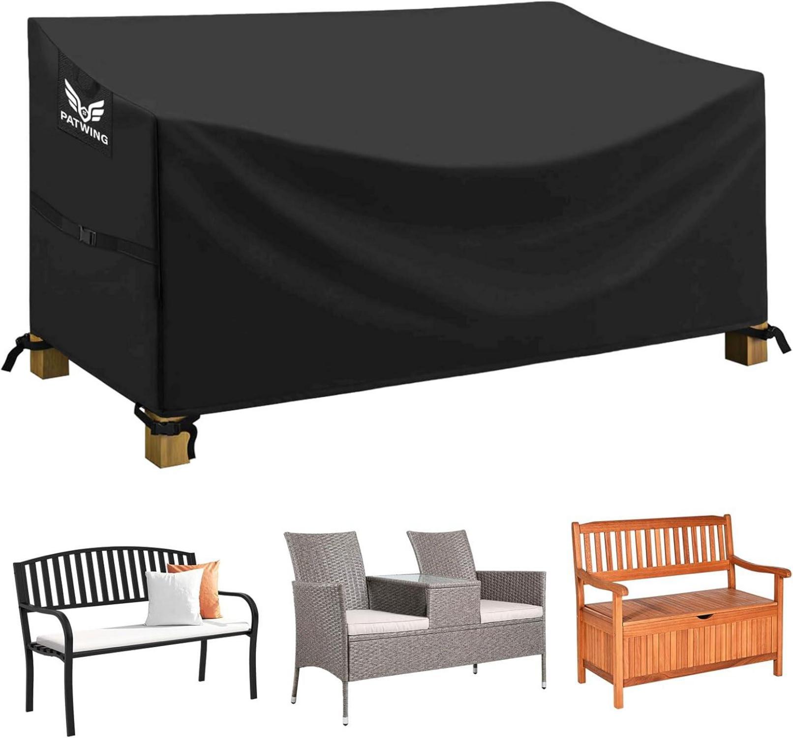 Gartenbank Schutzhülle 600D Oxford Wasserdicht 185x69x65/96cm