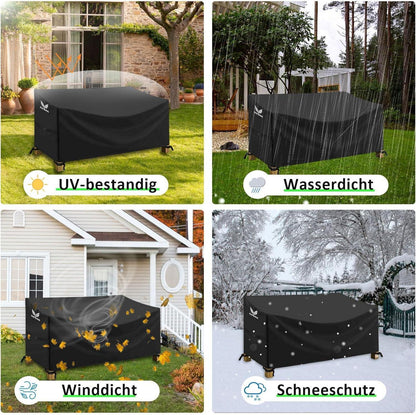 Gartenbank Schutzhülle 185x69x65/96cm Oxford Wasserdicht UV-Beständig
