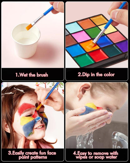 Professionelle Kinderschminke 18 Farben Face & Bodypainting Makeup