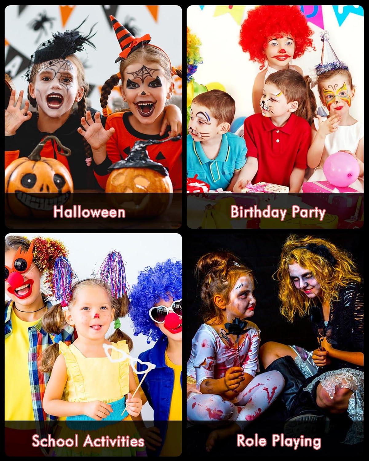 Lictin Kinderschminke 18 Farben, Gesichtsfarbe Bodypainting Fasching Karneval
