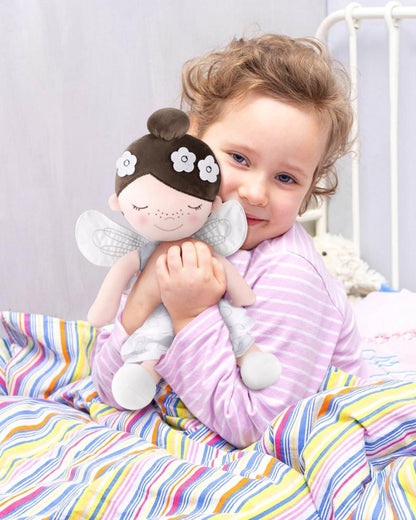 Weiche Stoffpuppe 40cm Schutzengel Kuscheltier Taufgeschenk Mädchen