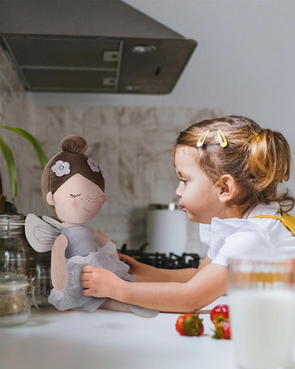 GAGAKU Weiche Stoffpuppe 40cm Schutzengel Taufgeschenk Mädchen Kuscheltier 3-5