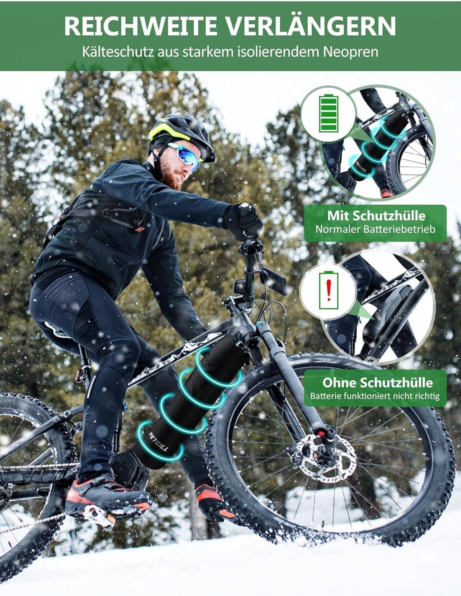 E Bike Akku Schutzhülle Transportschutz Kälteschutz