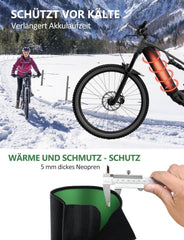 E Bike Akku Schutzhülle Transportschutz Kälte Schmutz Laufzeit
