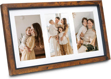 Shampsen 10x15 Collage Bilderrahmen Braun Acryl Holz,Wandmontage