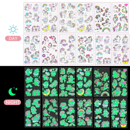 Einhorn Tattoos Mädchen Kinder Leuchtende Temporäre