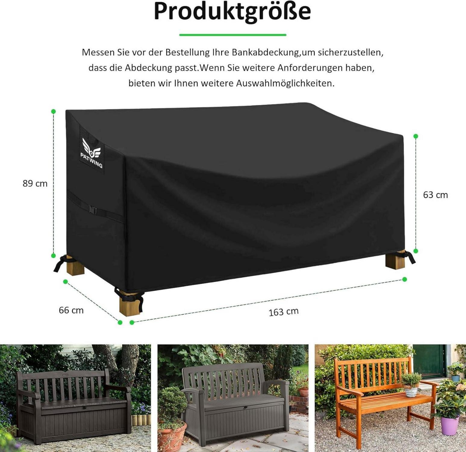 Gartenbank Schutzhülle 600D Oxford verwendbar für