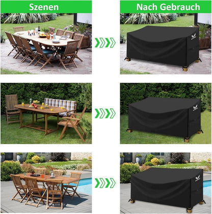 Schutzhülle für Gartenbank 600D Oxford Wasserdicht UV-Beständig