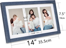 Shampsen 3 Bilderrahmen Blau Collage 10x15 Wandmontage