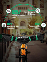 Lenkerschutzhülle E-Bike wasserfest 420D Oxford-Gewebe 95x25x1cm
