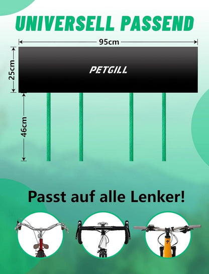 Lenkerschutzhülle E-Bike Zubehör wasserfest Camping Schwarz