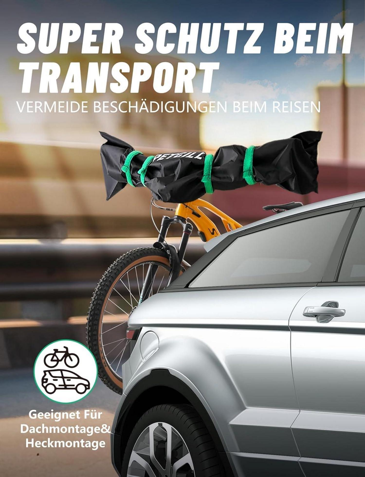 Lenkerschutzhülle für Ebike wasserfest und robust Schwarz