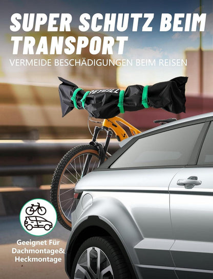 Lenkerschutzhülle für Ebike wasserfest und robust Schwarz