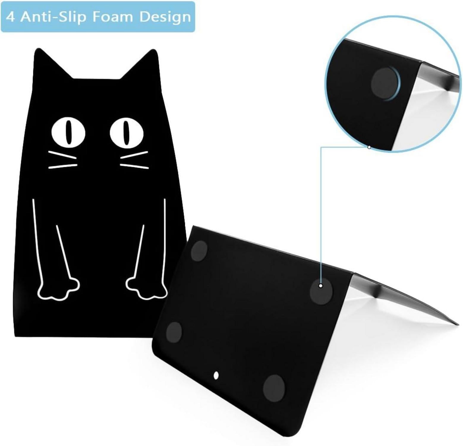Buchstütze Schwarz Metall L-Form Bücherstützen Regal 1 Paar Halter