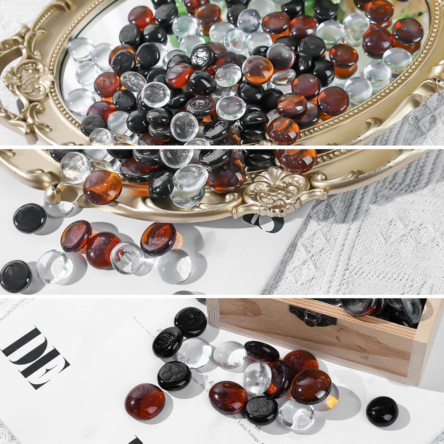 Bunte Glassteine Deko 2250g 1,5-2cm (5LB) - Mosaiksteine Basteln