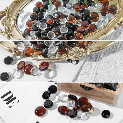 Bunte Glassteine Deko 2250g 1,5-2cm (5LB) - Mosaiksteine Basteln