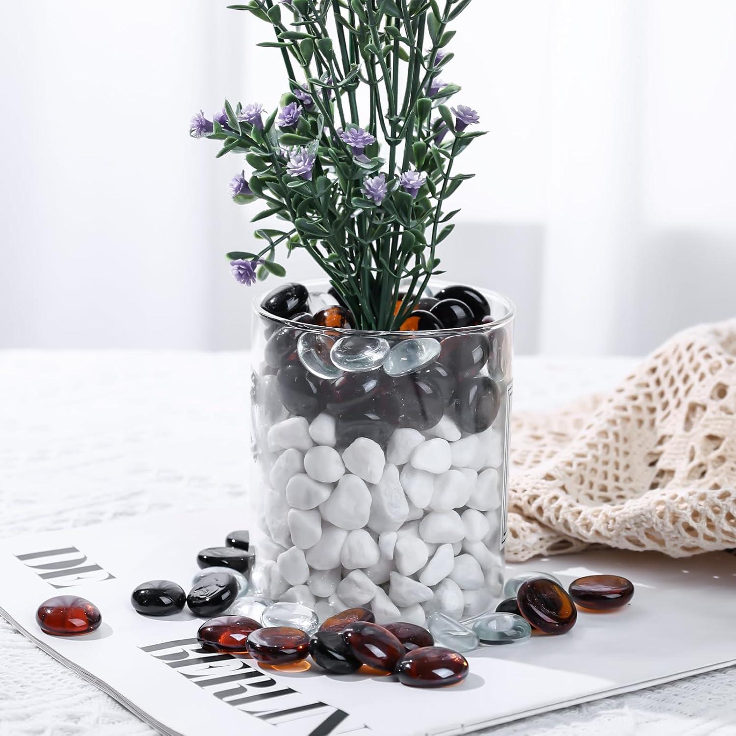 2250g Bunte Glasnuggets Dekosteine Mosaiksteine 1,5-2cm