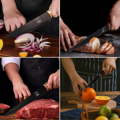 Professionelles 15-TLG Edelstahlmesserblock-Set - Geschenkbox