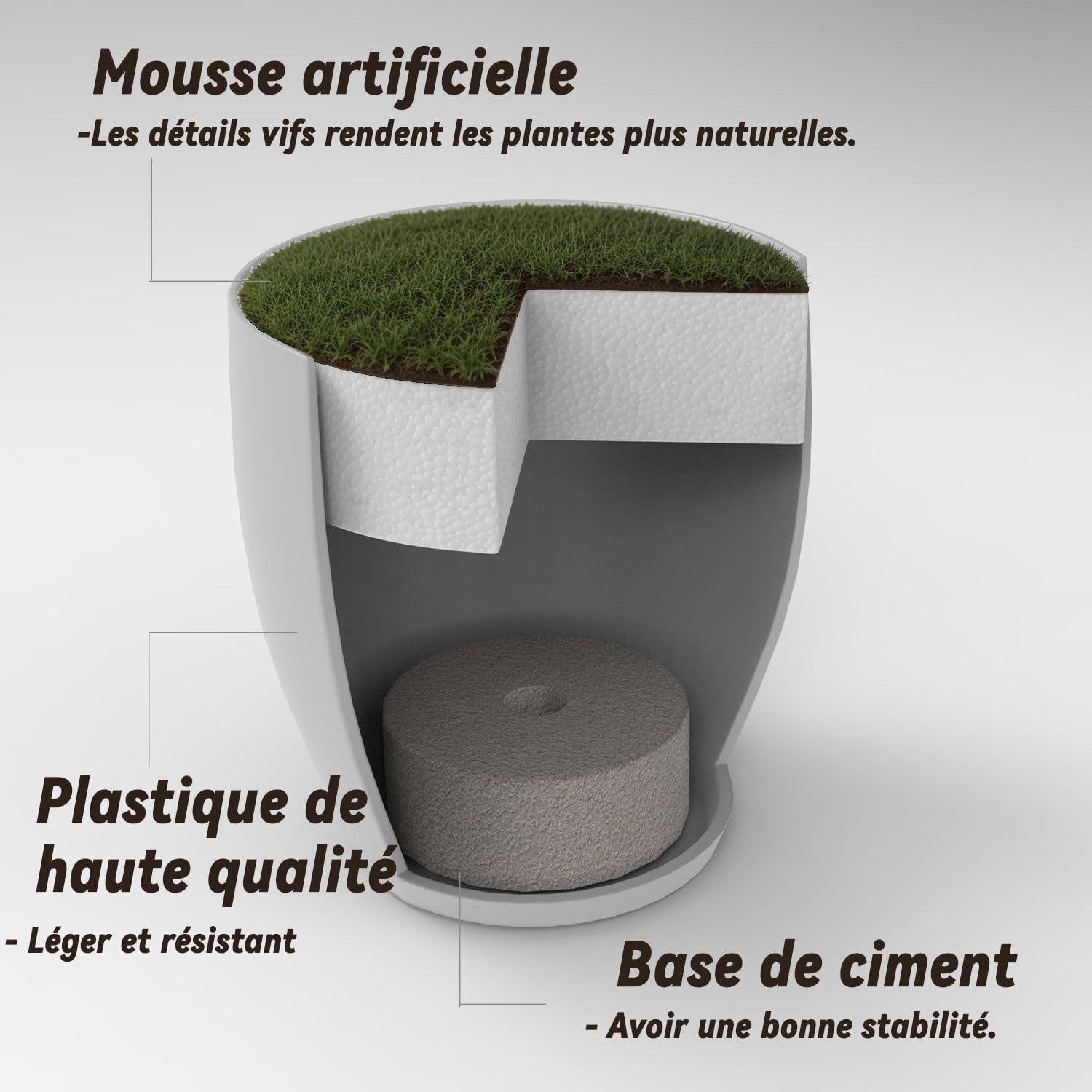 Künstliche Pflanzen Eukalyptus Deko Mini Kunstblumen 6er Set