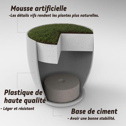 Künstliche Pflanzen Eukalyptus Deko Mini Kunstblumen 6er Set