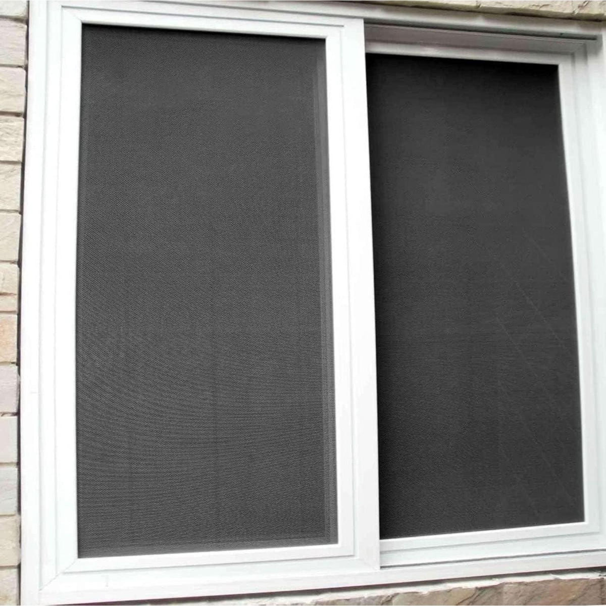 Fliegengitter Ersatznetz 120x250 cm – Fiberglas, Schwarz