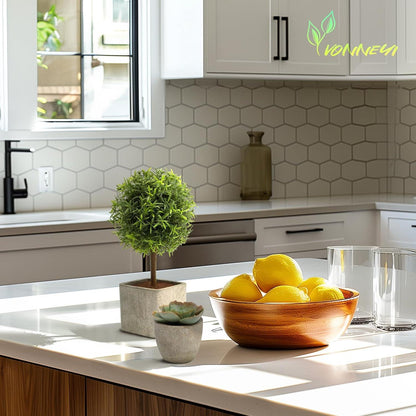 Künstliche Sukkulenten Set für Zuhause und Büro - 4 Stück