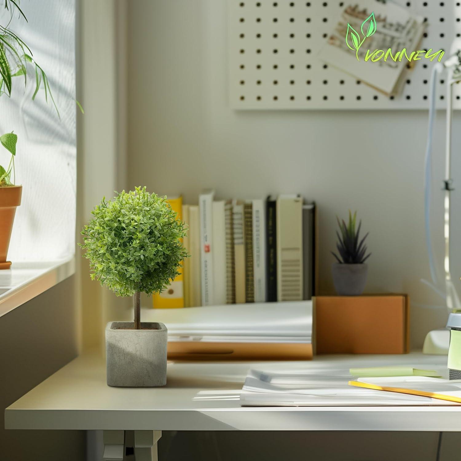 4 Stück Mini Sukkulenten Künstliche Pflanzen für Zuhause Büro Innen