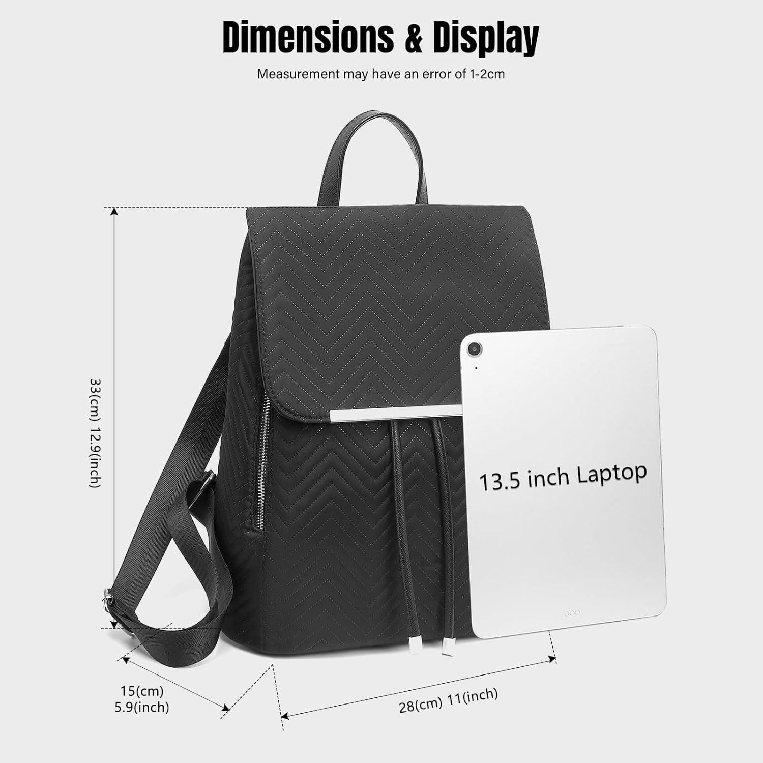 Wasserdichter Damen Rucksack Cityrucksack Schulrucksack Medium Blue