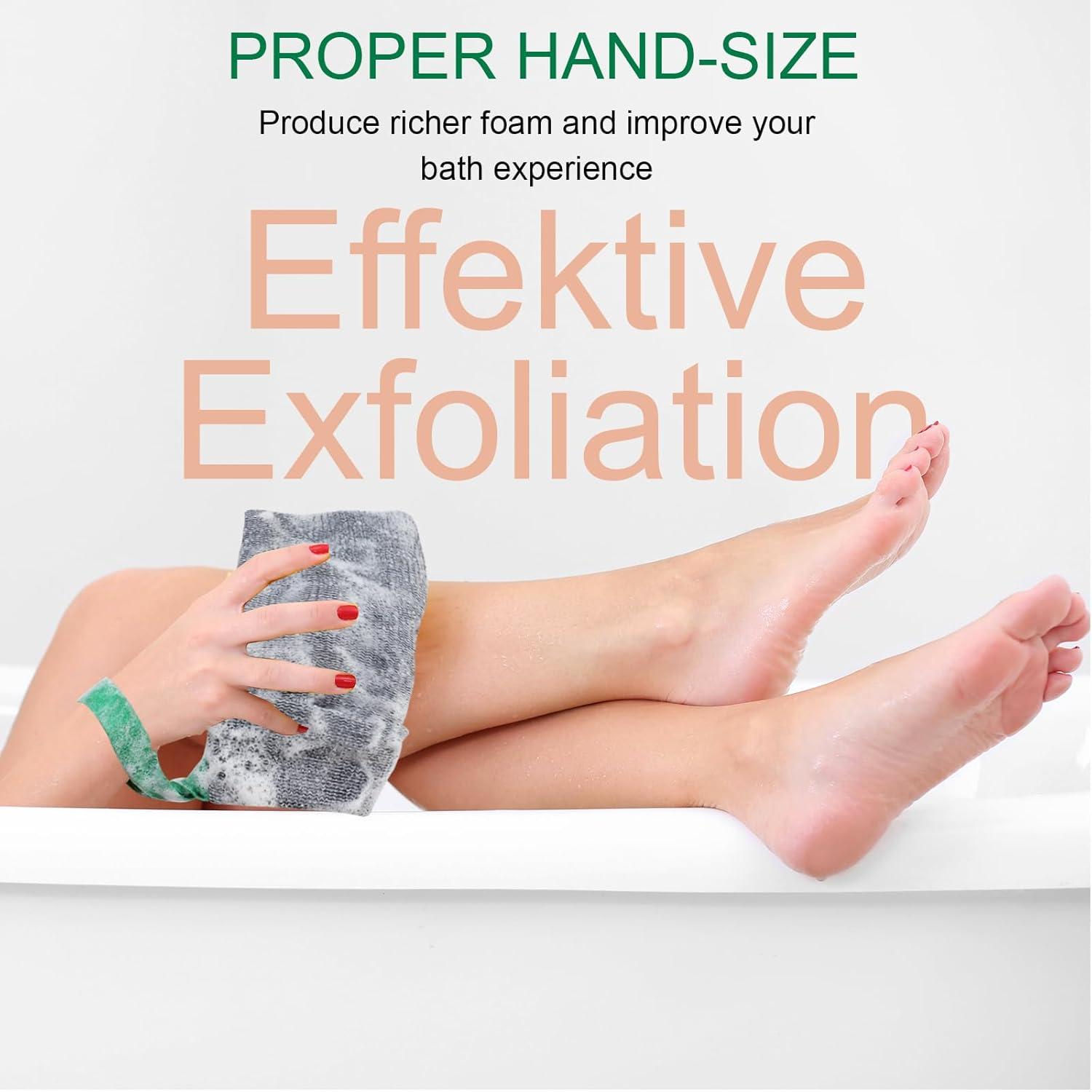 Exfoliate Seifensack Seifennetz Peeling Seifentasche Schwarz